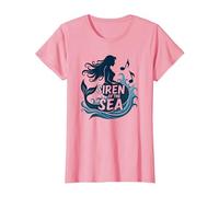 Siren of The Sea : Enchanting Mermaid Melody T-Shirt, Femme, Rose, L