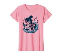 Siren of The Sea : Enchanting Mermaid Melody T-Shirt, Femme, Rose, S
