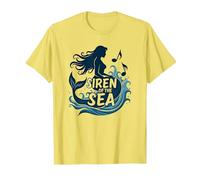Siren of The Sea : Enchanting Mermaid Melody T-Shirt, Homme, Citron, S