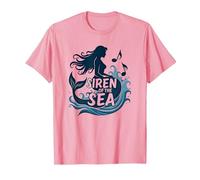 Siren of The Sea : Enchanting Mermaid Melody T-Shirt, Homme, Rose, S