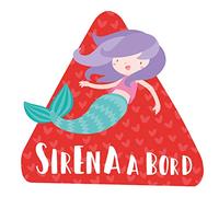 Sirène à bord - CATALA - Bébé à bord triangle pour voiture - Catalan