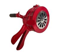 Sirène à manivelle 110 DB, Alarme métallique Commande Manuelle, Anti-Raid aérien, sécurité d'urgence pour Les urgences, Les événements Sportifs(Red)