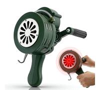 Sirène à manivelle, boîtier en aluminium, alarme portable à manivelle 110 dB, sirène de secours auto-protection pour les usines, les écoles et les lieux publics