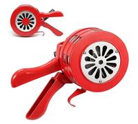 Sirène à Manivelle, Sirène Portative 120 DB, Sirène Portable à Boîtier Aluminium pour Alarme Incendie, Maison, Hôtel, Sstation-Service, Garde-côtes