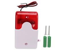 Sirene Alarme, Alarme Lumineuse Sonore, Sirène Stroboscopique Filaire, Dispositif D'avertissement de sécurité Réglable Résistant aux Chocs - Flash Rouge et Plus de 110 DB de Décibels élevés. (12V)