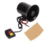 Sirène Alarme de Voiture, 12V 30W Filaire Fort Klaxon Alarme Sirène Haut-parleur 3 Tons 120 DB Voix Forte Voiture Moto Alarme Avertissement Sirène Klaxon