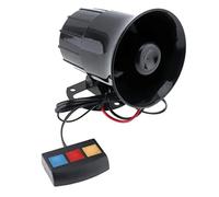 Sirène Alarme de Voiture, Klaxon Fort Filaire 12V, Haut-parleur 3 Tons, Voix Forte, Alarme de Moto, Sirène Avertissement