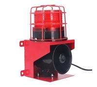 Sirène Alarme Extérieure IP65 115dB Alarme Lumineuse de Sécurité pour Maison Garage Cour avec Son Puissant 40W et Prise UE 220V