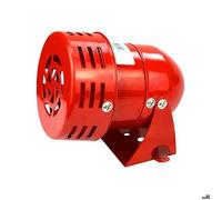 Sirène d'alarme 220 V puissante sirène extérieure alarme 120 dB fil moteur rouge sirène klaxon en métal alarme de bateau industriel