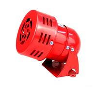 Sirène d'alarme à moteur rouge 220 V avec son fort de 110 dB pour alerte de panne de courant, sécurité industrielle et signal dans les usines, la construction