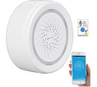 Sirène d'alarme connectée compatible Alexa, 100 dB