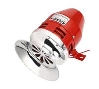 Sirène d'alarme de Moteur Industrielle Robuste 130 DB 40 W Klaxon d'avertissement d'urgence pour Port extérieur AC 110 V Acier alimenté avec Finition antirouille Rouge Protection