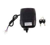 Sirène D'alarme Électronique de Panne de Courant 110, Noir | Surveillance de Coupure Électrique, Batterie Rechargeable Intégrée, Plastique, Intégration Facile pour Magasins et Maison