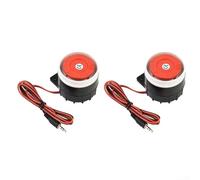 Sirène d'alarme filaire 120 dB CC 12 V pour la sécurité de la maison avec buzzer piézoélectrique et matériau ABS en métal robuste
