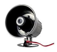 Sirène d'alarme filaire DC12V /DC /AC110V/AC220V sans flash avec volume d'alarme 105 +/-3dB/lm(12v)