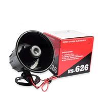 Sirène d'alarme filaire HHB18I DC12 V/DC/AC110 V/AC220 V Noir avec portée de volume d'alarme 105 +/-3 dB/lm (220 V)