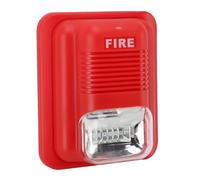Sirène D'alarme Incendie à LED 12 24 V CC Alerte Visuelle Sonore Détection Très Sensible Solution de sécurité Fiable Indicateur Lumineux LED pour Bâtiments Résidentiels