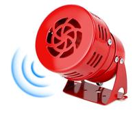 Sirène d'alarme industrielle à moteur 220 V avec décibels élevés de panne de courant et alarme de panne électrique pour la sécurité du système d'usine et du chantier de construction en rouge