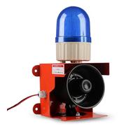 Sirène d'alarme industrielle avec LED stroboscopique, avertisseur sonore 120 dB, étanchéité IP55 pour une sécurité accrue dans les usines, terminaux, maisons