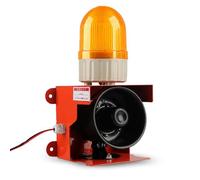 Sirène d'alarme industrielle avec LED stroboscopique, avertisseur sonore 120 dB, étanchéité IP55 pour une sécurité accrue dans les usines, terminaux, maisons