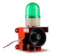Sirène d'alarme industrielle avec LED stroboscopique, avertisseur sonore 120 dB, étanchéité IP55 pour une sécurité accrue dans les usines, terminaux, maisons