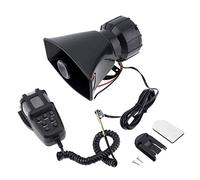 Sirène d'avertissement électronique de voiture 100 W 12 V 7 sons d'alarme de moto pompiers ambulance haut-parleur avec micro