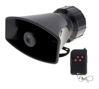 Sirène de Voiture: klaxon, Une Alarme de Type Incendie, Ambulance, Circulation, Police, avec Une télécommande Noire, 12 V
