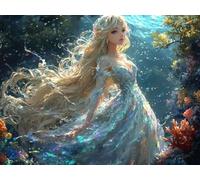 SirèNe Diamond Painting Adulte Grand Format, Diamond Painting Animal Peinture Diamant 5D Crystal Art Activite Manuelle Art Set Broderie Point de Croix pour Decoration Maison 50x40 cm -lsy25010K2