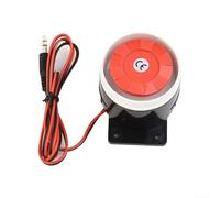 Sirène d'intérieur filaire 12 V CC avec forte pression sonore de 120 dB, buzzer piézoélectrique pour applications de sécurité domestique, construction en métal et plastique