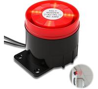 Sirène Extérieure 220 V 120 DB, Système D'alarme De Sécurité Domestique à Décibels élevés, Alarme De Maison Clignotante Rouge pour Assurer La Sécurité De IA Maison