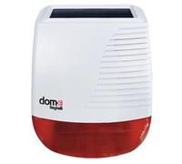 Beghelli - Sirène D'alarme Externe Dom-e Auto-alimentée par Batterie, Dispositif Anti-Intrusion pour Système D'alarme Maison, Domotique Intelligente, Accessoire Supplémentaire Central, Panneau