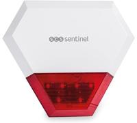SCS Sentinel - SAL0062 - Sirène extérieure Filaire, Sirène extérieure additionnelle pour Alarme connectée KitAlarm, Portée 80 m en Champ Libre, Alarme Anti-arrachement, 100 DB à 3m