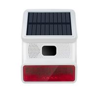 Sirene exterieure Solaire sans Fil HXA523 Compatible avec Le système d'alarme sans Fil HUXGO | Alarme résistante aux intempéries de 100 DB