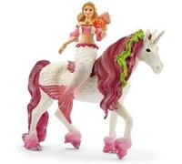 Schleich Figurines Bayala 70593 – Sirène Feya sur licorne de mer, set de 3 pièces, 5-12 ans