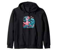 Sirène Licorne Surf Adventure Ocean Fun Sweat à Capuche