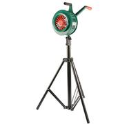Sirène manuelle 120 dB, sirène à manivelle Air Raid, avec base de support, hauteur réglable, prévention de la pluie et de la poussière, pour maison/abri de jardin/garage/camionnette