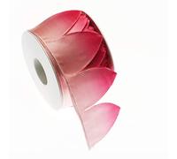 SIRENE - Margherita Ruban porte-dragées avec instructions vidéo téléchargeables, fabriqué en Italie, pour les cadeaux en gros grain et en organza (Dégradé rose vif, 7.00)