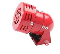 Sirène Miniature Rouge à Moteur métallique 12 V/24 V/220 V CA/110 V CA, Alarme sonore Industrielle, Protection électrique Contre Le vol MS-190(DC 12V)