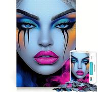 Sirène Néon︰ Déesse Glamour Puzzle Adolescent 1000 Pièces Rappel Stimulant Détente Découpe Propre Liste de souhaits du Père Noël (50x75cm)