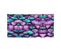 Sirène Pastel Rouge Violet Aqua Print Party Decor,Best Banner Drapeaux pour événements, designs innovants pour les fournitures de fête d'anniversaire