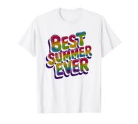 Sirène rétro Best Summer Ever Sisters Vacation Swim Mermaid T-Shirt