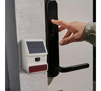 Sirène solaire extérieure sans fil, ABS étanche 433 MHz, alarme de sécurité avec flash lumineux pour protéger votre maison pour la sécurité de la maison (sans fil)