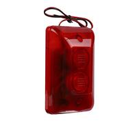 Sirène stroboscopique avec câble, VBESTLIFE Mini 120 dB, alarme sonore extérieure 12 V avec lumière LED rouge clignotante pour la sécurité de la maison, alarme de protection