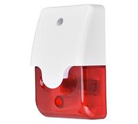 Sirène Stroboscopique Filaire, Mini Alarme Sonore avec Volume Réglable, Sonnerie Flash DC12V, Système D'alarme de Sécurité Domestique pour Villa, Ferme, Hacienda, Appartement, Magasin