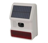 Sirène stroboscopique solaire sans fil fonctionnant à 433 MHz pour alarme de sécurité domestique, résistante à l'eau pour des conditions météorologiques difficiles (Wifi)