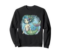 Sirène Zombie effrayante Mignonne Kawaii Pastel Gothique sorcière Sweatshirt