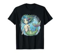Sirène Zombie effrayante Mignonne Kawaii Pastel Gothique sorcière T-Shirt