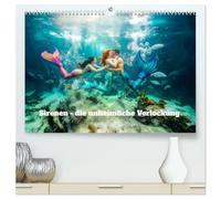Sirenen - die unheimliche Verlockung (hochwertiger Premium Wandkalender 2027 DIN A2 quer), Kunstdruck in Hochglanz: Tauche ein in eine magische ... Meeresmomente für jeden Monat des Jahres.