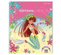 Magali Fournier – Sirènes de rêve – Carnet créatif – Avec 200 stickers et des pochoirs – Broché
