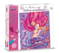 Crea Lign' – Cartes à créer Sirènes Scintillantes CL168 24,5x24,5x4,5 cm Rose